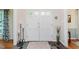 Inviting foyer with a double door entry, decorative rug, and elegant accents at 1101 High Ct, Carmel, IN 46033