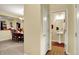 Charming half bathroom with a pedestal sink and decorative mirror in a well-lit area at 1141 Lazio Ct, Greenwood, IN 46143