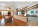 Dining room with open view to living room, cozy for Gathering dinners at 12142 N Paddock Rd, Camby, IN 46113