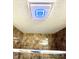 Close up of illuminated bathroom fan set inside the shower area with glass surround at 13766 Heatherfield Dr, Fishers, IN 46038