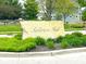 Attractive community entrance sign surrounded by manicured landscaping at Anderson Hall at 13766 Heatherfield Dr, Fishers, IN 46038