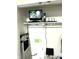 Home security system is installed in the utility closet of the house for sale at 13766 Heatherfield Dr, Fishers, IN 46038