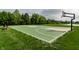 Outdoor basketball court with a green surface, set in a park-like setting with landscaping at 14878 Anees Ln, Fishers, IN 46040