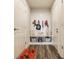 Entryway with built-in bench, storage cubbies, and decorative pillows for an organized and welcoming space at 14878 Anees Ln, Fishers, IN 46040