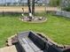 Spacious backyard with fire pit area, perfect for relaxing and entertaining outdoors at 1502 Austin Dr, Lebanon, IN 46052