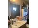 Spacious bathroom vanity with a sink and organized shelving for toiletries and towels at 15406 Destination Dr, Noblesville, IN 46060