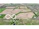 Aerial view of the acreage of land perfect for recreation or building a home at 1630 N 400 W, Bargersville, IN 46106