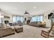 Spacious living room featuring neutral walls, plush seating, and ample natural light at 1630 N 400 W, Bargersville, IN 46106