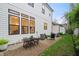 Landscaped backyard with patio area, creating an inviting outdoor living space at 2044 Alvord St, Indianapolis, IN 46202