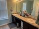 Bathroom featuring double vanity sinks, ensuring ample space and convenience for daily routines at 2068 Deer Valley Ct, Columbus, IN 47201