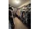 Well-organized walk-in closet featuring ample storage racks, providing abundant space for clothes and accessories at 2068 Deer Valley Ct, Columbus, IN 47201