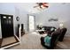 Inviting living room with vaulted ceiling, plush carpet, and comfortable seating arrangement at 4257 Locust Ln, Brownsburg, IN 46112