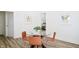 Charming dining room with a glass table, seating for four, and neutral decor at 474 N Randolph St, Indianapolis, IN 46201