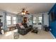 Bright living room with plenty of natural light and a comfortable seating area at 480 E Walnut St, Martinsville, IN 46151