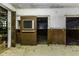 Barn interior with metal doors at 5707 S Burlington Dr, Muncie, IN 47302