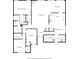 Detailed floor plan showcasing the layout of the home, including bedrooms, bathrooms, living areas, and kitchen at 5864 Mustang Ter, Plainfield, IN 46168