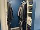 Organized walk-in closet with shelving and hanging space, providing ample storage at 623 White Ash Trl, Mooresville, IN 46158