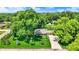 Aerial view of a lovely home with a large, lush yard surrounded by mature trees at 6440 Saint Joe Dr, Indianapolis, IN 46217