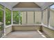 Covered porch overlooking the backyard at 65 Palomino Ct, Zionsville, IN 46077