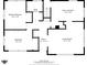 Detailed floor plan showcasing the layout of the main floor, including the living room, kitchen, and bedrooms at 70 Casco Dr, Avon, IN 46123
