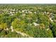 Expansive aerial view showcasing the neighborhood, full of beautiful trees and lush landscaping at 7126 Nile Ridge Ct, Indianapolis, IN 46236