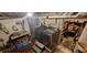 Unfinished basement area with a washer and dryer, workbench and storage space at 725 E New York E St, Indianapolis, IN 46202