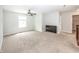 Bright bonus room featuring carpet and a view from the large window, ready for furnishing at 755 Canberra Blvd, Westfield, IN 46074