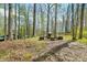 Property featuring firepit area with trees surrounding at 8277 N Lasalle Rd, Morgantown, IN 46160