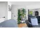 Comfortable living space with plant decor and hardwood floors at 8277 N Lasalle Rd, Morgantown, IN 46160