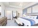 Spacious bedroom featuring plush carpeting, recessed lighting, and neutral colors creating a relaxing atmosphere at 8436 Paxton Dr, Brownsburg, IN 46112