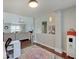 Open-concept layout showcasing office area with a view into the inviting living space at 845 Blackberry Dr, Greenwood, IN 46143