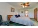 Inviting bedroom with a calm, peaceful feel, plus ensuite access and roomy closets at 9377 N 500 W, McCordsville, IN 46055