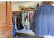 Walk-in closet with organized storage, providing ample space for clothes and accessories at 9377 N 500 W, McCordsville, IN 46055