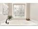 Relaxing soaking tub with jets, a large window, and plant decorations at 11233 Rockingham Cir, Fishers, IN 46037