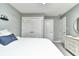 Comfortable bedroom with closets and a dresser at 11233 Rockingham Cir, Fishers, IN 46037