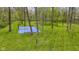Aerial view of a basketball court in an expansive wooded yard at 13 Ridgeline Dr, Brownsburg, IN 46112
