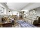 Open concept basement with sitting area and bar, perfect for entertaining and Gathering gatherings at 13 Ridgeline Dr, Brownsburg, IN 46112