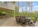 Exterior view of the spacious deck with outdoor furniture and natural backyard views at 13 Ridgeline Dr, Brownsburg, IN 46112