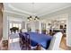 Dining room open to the living room and kitchen, perfect for entertaining guests and Gathering at 13 Ridgeline Dr, Brownsburg, IN 46112