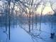 Beautiful winter view from home at 13 Ridgeline Dr, Brownsburg, IN 46112