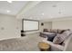 Finished basement featuring home theater, neutral carpeting, and recessed lighting at 13728 Oliver Ln, Carmel, IN 46074