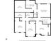 Upper level floor plan featuring bedrooms, primary suite with bath, walk-in closet, and additional bath at 15329 Smithfield Dr, Westfield, IN 46074