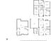 Multiple floor plans showing basement, main level with garage, and upper level with bedrooms at 15329 Smithfield Dr, Westfield, IN 46074