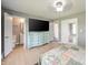 Spacious main bedroom leads to an en-suite bathroom at 1823 E 44Th St, Anderson, IN 46013
