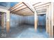 Spacious unfinished basement, ready for customization, with visible beams and framed partitions at 1920 E 81St St, Indianapolis, IN 46240