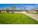 Attractive single-story home with well-maintained lawn, plantings, and driveway at 231 N East St, Pendleton, IN 46064