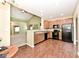 Spacious kitchen featuring wood floors, modern appliances, and an open layout at 2342 Sheek Rd, Greenwood, IN 46143