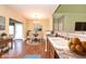 Well-designed kitchen flowing into bright dining area with sleek countertops at 2342 Sheek Rd, Greenwood, IN 46143