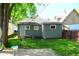 Quaint backyard with well-maintained lawn, ideal for outdoor relaxation and recreation at 321 Harlan St, Indianapolis, IN 46201