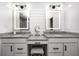 Chic bathroom featuring double vanity, granite countertops, and modern fixtures at 3387 Keystone Pass, Plainfield, IN 46168